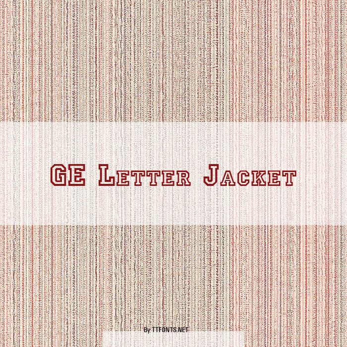 GE Letter Jacket example